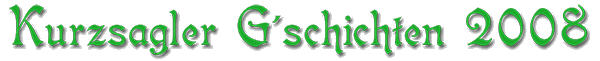 Kurzsagler Geschichten 2008